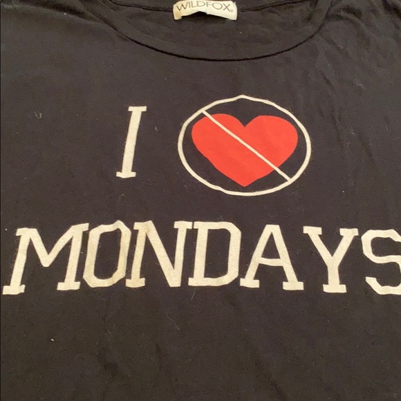 Wildfox I Don’t Love Mondays Tee - Picture 3 of 3